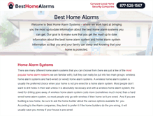 Tablet Screenshot of besthomealarms.com